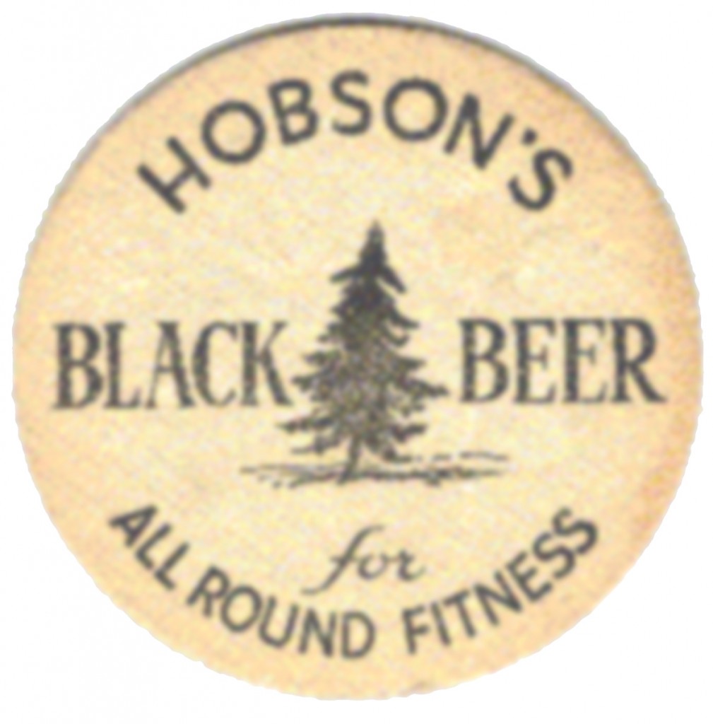 Hobson's Black Beer beermat 2