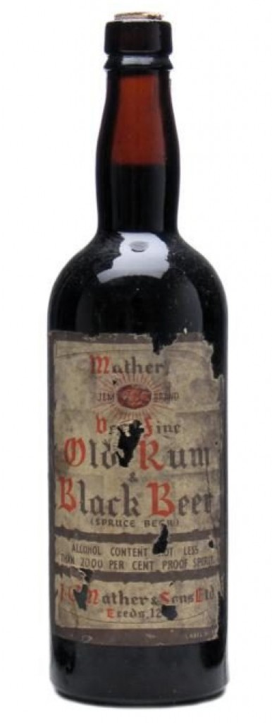 Rum & Black Beer bottle