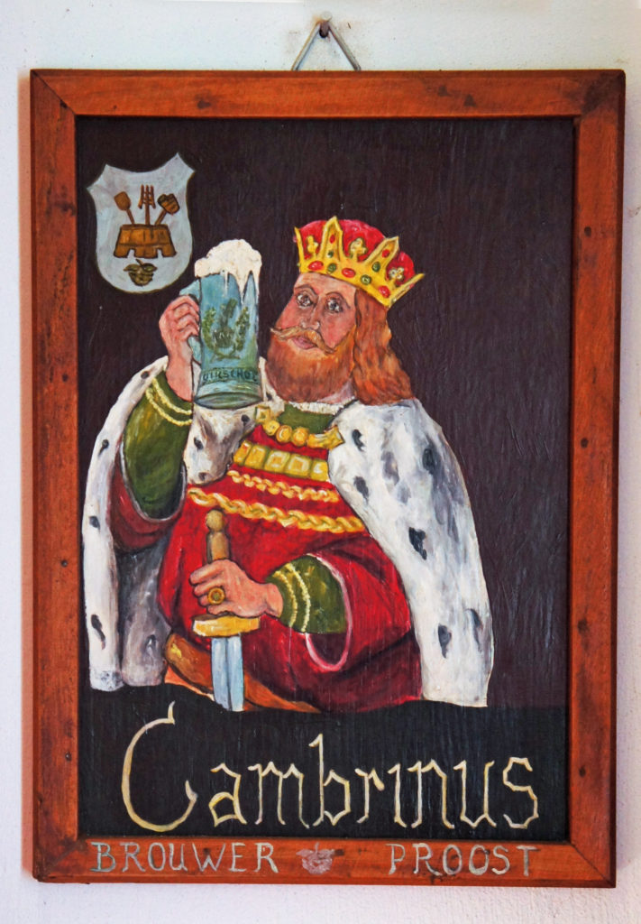 Portrait of Gambrinus at the van de Oirsprong brewery