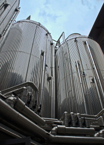 Conical fermenting vessels at Menabrea